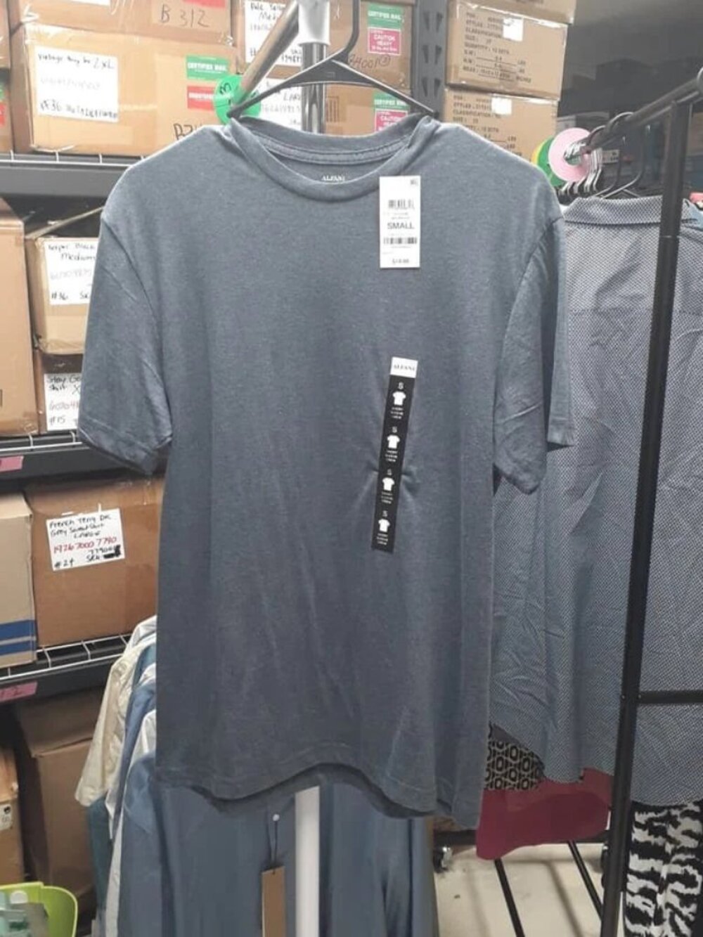 Men's Blue T-Shirt Shirt Alfani SMALL ORG $14 NWT